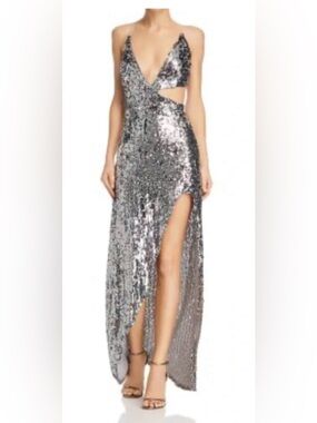 compliment me maxi dress burgundy Kaitlin One Shoulder Slinky And Mesh Maxi Dress - Burgundy